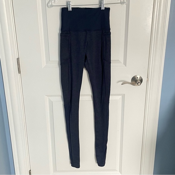 Athleta Exhale Stash Pocket Heel Tight in SoftLuxe Navy Blue  - 36295 - Picture 3 of 13